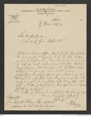 Nachlass Franz Steindachner, Brief von Silbiger an Franz Steindachner (08.06.1905), Inv.Nr. 483.02, Seite 1